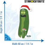 Pickle Rick 'Christmas Hat' (Rick And Morty) Official Small + Mini Cardboard Cutout / Standee - Image 3
