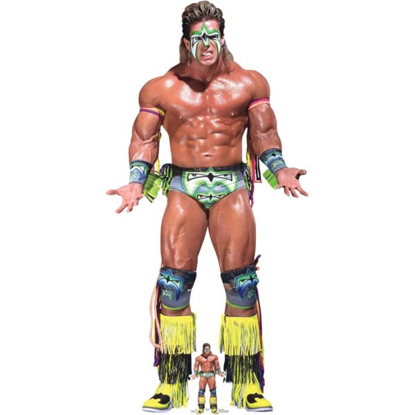 The Ultimate Warrior (WWE) Official Lifesize + Mini Cardboard Cutout / Standee