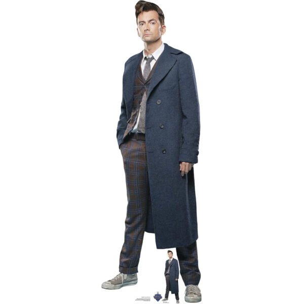 The Fourteenth Doctor 'David Tennant' (Doctor Who) Official Lifesize + Mini Cardboard Cutout / Standee