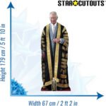 King Charles III 'Gold Robe' (British Royal Family) Lifesize + Mini Cardboard Cutout / Standee - Image 3