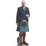 King Charles III 'Wearing Kilt' (British Royal Family) Lifesize + Mini Cardboard Cutout / Standee