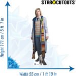 The Thirteenth Doctor 'Jodie Whittaker' Rainbow Striped Shirt & Coat (Doctor Who) Official Lifesize + Mini Cardboard Cutout / Standee - Image 3
