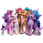 Twilight Sparkle, Rainbow Dash, Pinkie Pie, Rarity, Applejack (My Little Pony) Official Large + Mini Cardboard Cutout / Standee