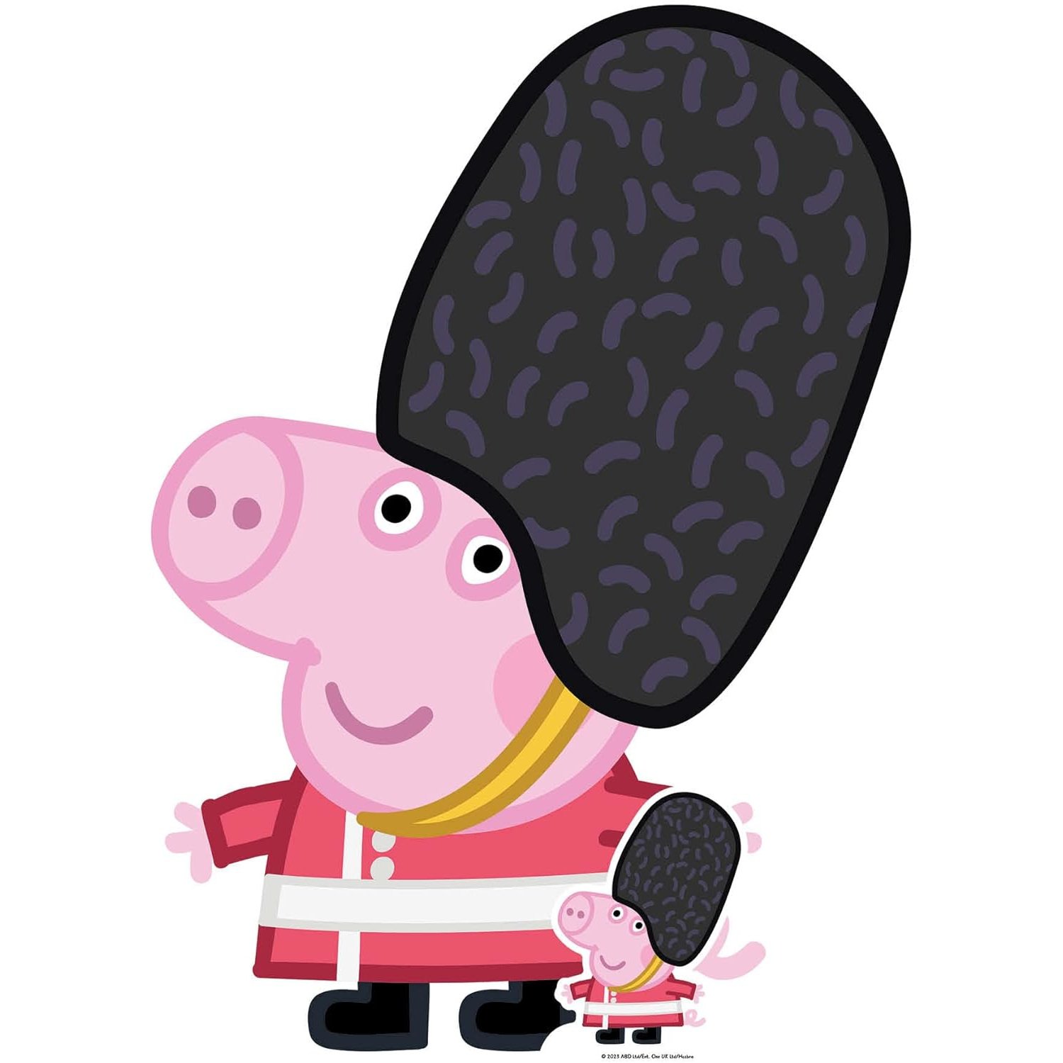 SC4242 George Pig 'Palace Guard' (Peppa Pig) Official Small + Mini Cardboard Cutout Standee George Pig 'Palace Guard Costume' (Peppa Pig) Official Small + Mini Cardboard Cutout / Standee - Image 1