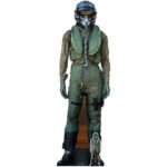 Fighter Pilot Lifesize + Mini Cardboard Cutout / Standee
