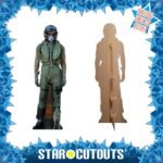 Fighter Pilot Lifesize + Mini Cardboard Cutout / Standee - Image 2