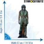 Fighter Pilot Lifesize + Mini Cardboard Cutout / Standee - Image 3