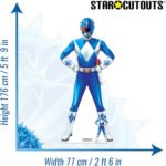 Blue Power Ranger (Mighty Morphin Power Rangers) Official Lifesize + Mini Cardboard Cutout / Standee - Image 3
