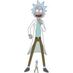 Rick Sanchez 'Scientist' (Rick And Morty) Official Lifesize + Mini Cardboard Cutout / Standee