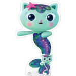 MerCat (Gabby's Dollhouse) Official Small + Mini Cardboard Cutout / Standee