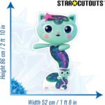 MerCat (Gabby's Dollhouse) Official Small + Mini Cardboard Cutout / Standee - Image 3