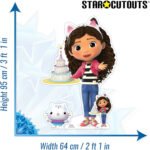 Gabby 'With Cake' (Gabby's Dollhouse) Official Small + Mini Cardboard Cutout / Standee - Image 3
