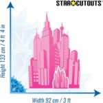 Pink City (Silhouette) Large + Mini Cardboard Cutout / Standee - Image 3