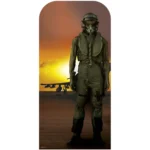 Fighter Pilot Lifesize Stand-In Cardboard Cutout / Standee