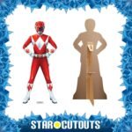 Red Power Ranger (Mighty Morphin Power Rangers) Official Mini Cardboard Cutout / Standee - Image 2