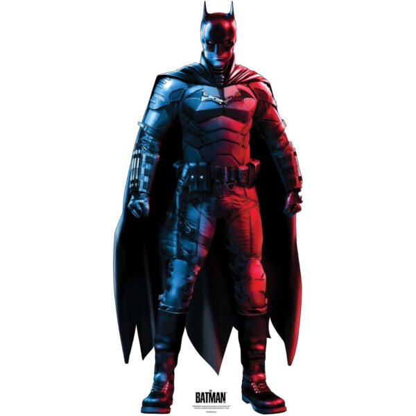 The Batman 'Robert Pattinson' Red & Blue Style (The Batman 2022) Official Mini Cardboard Cutout / Standee
