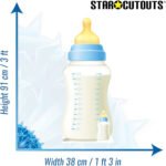 Blue Baby Bottle (Party Decoration) Large + Mini Cardboard Cutout / Standee - Image 3
