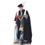 King Charles III 'Garter' (British Royal Family) Lifesize + Mini Cardboard Cutout / Standee
