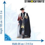 King Charles III 'Garter' (British Royal Family) Lifesize + Mini Cardboard Cutout / Standee - Image 3