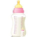 Pink Baby Bottle (Party Decoration) Large + Mini Cardboard Cutout / Standee