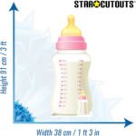Pink Baby Bottle (Party Decoration) Large + Mini Cardboard Cutout / Standee - Image 3
