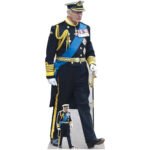 King Charles III 'Royal Uniform' (British Royal Family) Lifesize + Mini Cardboard Cutout / Standee