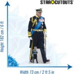 King Charles III 'Royal Uniform' (British Royal Family) Lifesize + Mini Cardboard Cutout / Standee - Image 3