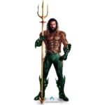 Aquaman 'Jason Momoa' Holding Trident (Aquaman and the Lost Kingdom) Official Mini Cardboard Cutout / Standee