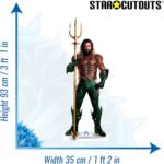 Aquaman 'Jason Momoa' Holding Trident (Aquaman and the Lost Kingdom) Official Mini Cardboard Cutout / Standee - Image 3