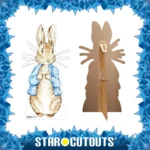 Easter Bunny Rabbit Wearing Blue Jacket Lifesize Cardboard Cutout / Standee - Image 2