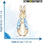 Easter Bunny Rabbit Wearing Blue Jacket Lifesize Cardboard Cutout / Standee - Image 3