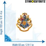 Hogwarts Crest (Harry Potter) Official Backdrop Cardboard Cutout / Standee - Image 3
