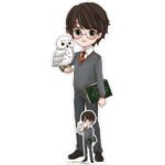 Harry Potter 'Cartoon Style' (Harry Potter) Official Small + Mini Cardboard Cutout / Standee