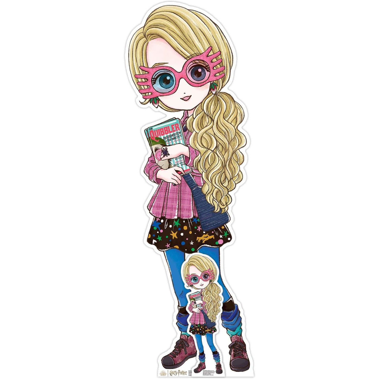 SC4456 Luna Lovegood 'Cartoon Style' (Harry Potter) Official Small + Mini Cardboard Cutout Standee Luna Lovegood 'Cartoon Style' (Harry Potter) Official Small + Mini Cardboard Cutout / Standee - Image 1