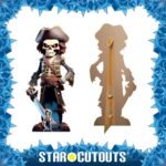 Cartoon Pirate Skeleton (Halloween) Lifesize + Mini Cardboard Cutout / Standee - Image 2