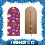 Purple Sweets & Stars Design (Wonka) Official Backdrop Cardboard Cutout / Standee - Image 2