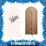 Wonka Logo Warm White Design (Wonka) Official Backdrop Cardboard Cutout / Standee - Image 2