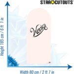 Wonka Logo Warm White Design (Wonka) Official Backdrop Cardboard Cutout / Standee - Image 3