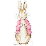 Easter Bunny Rabbit Wearing Pink Jacket Lifesize Cardboard Cutout / Standee