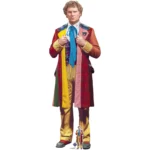 The Sixth Doctor 'Colin Baker' Adventures (Doctor Who) Official Lifesize + Mini Cardboard Cutout / Standee
