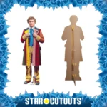 The Sixth Doctor 'Colin Baker' Adventures (Doctor Who) Official Lifesize + Mini Cardboard Cutout / Standee - Image 2