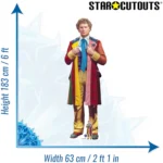 The Sixth Doctor 'Colin Baker' Adventures (Doctor Who) Official Lifesize + Mini Cardboard Cutout / Standee - Image 3