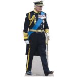 King Charles III 'Royal Uniform' (British Royal Family) Mini Cardboard Cutout / Standee