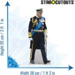 King Charles III 'Royal Uniform' (British Royal Family) Mini Cardboard Cutout / Standee - Image 3