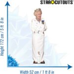 Queen Elizabeth II 'White Dress & Crown' (British Royal Family) Lifesize + Mini Cardboard Cutout / Standee - Image 3