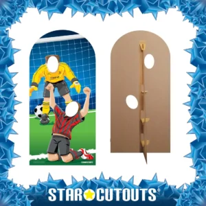 SC708 Goal Celebration (World Football Event) Lifesize Stand-In Cardboard Cutout Standee Frame