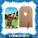 Football Goal Celebration Child Size Stand-In Cardboard Cutout / Standee - Image 2