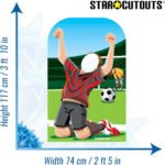 Football Goal Celebration Child Size Stand-In Cardboard Cutout / Standee - Image 3