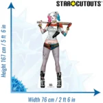 Harley Quinn 'Comic Art' (Suicide Squad) Official Lifesize Cardboard Cutout / Standee - Image 3