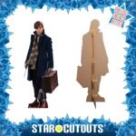 Newt Scamander (Fantastic Beasts) Official Lifesize + Mini Cardboard Cutout / Standee - Image 2
